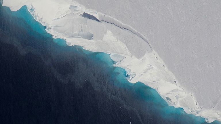 Huge Cavity In Antarctic Glacier Signals Rapid Decay Nasa Sea Level