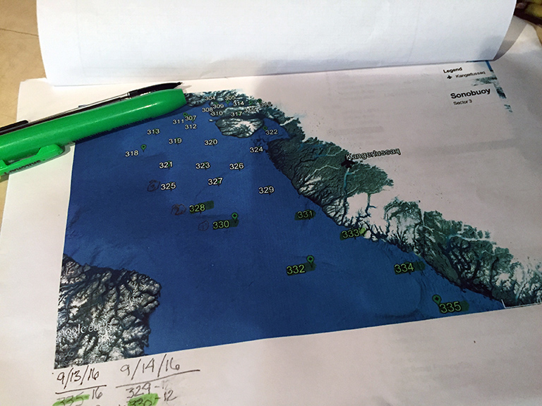 Drop site map