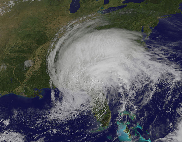 Daytime view of Tropical Storm Irma