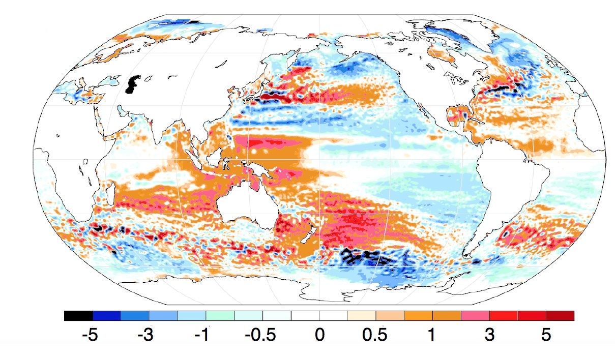 Sea Level Rise Climate Change Map A Subtle Effect Of Climate Change: Uneven Sea Level Rise – Nasa Sea Level  Change Portal