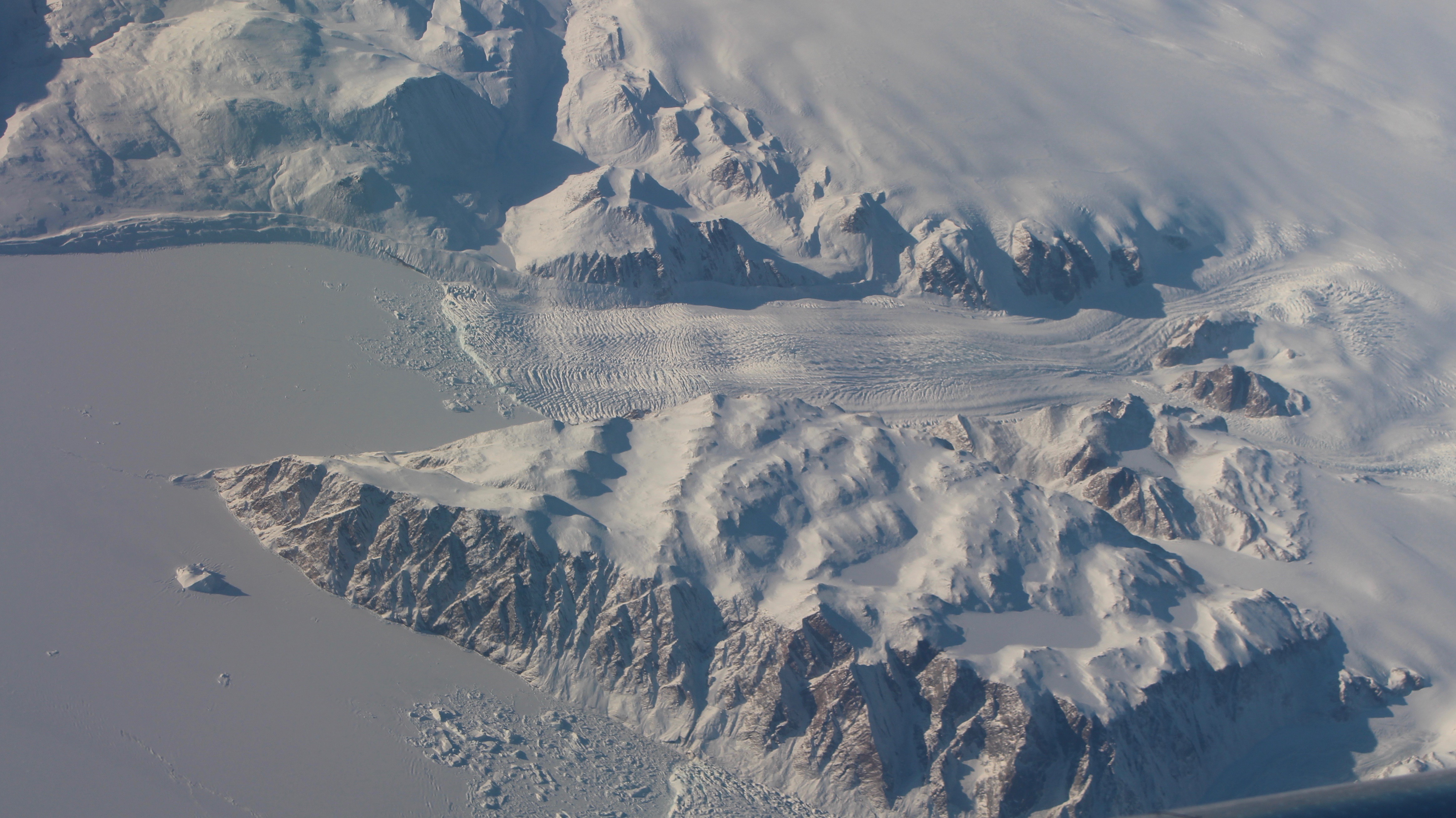 A Greenland glacier.