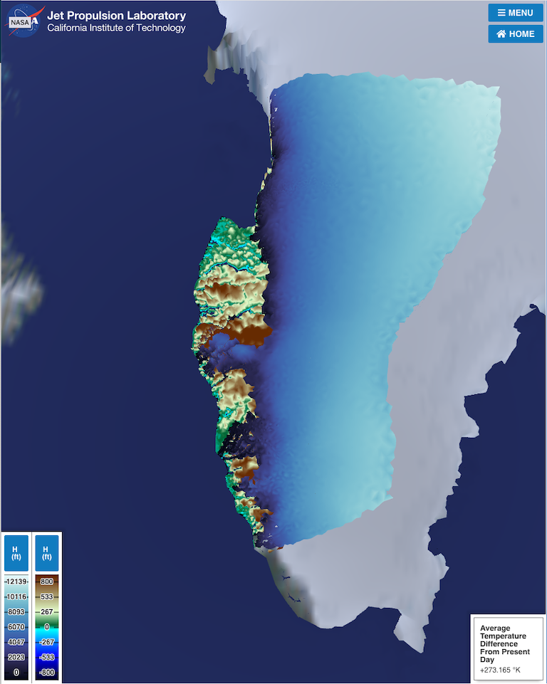Screen shot from Greenland simulation