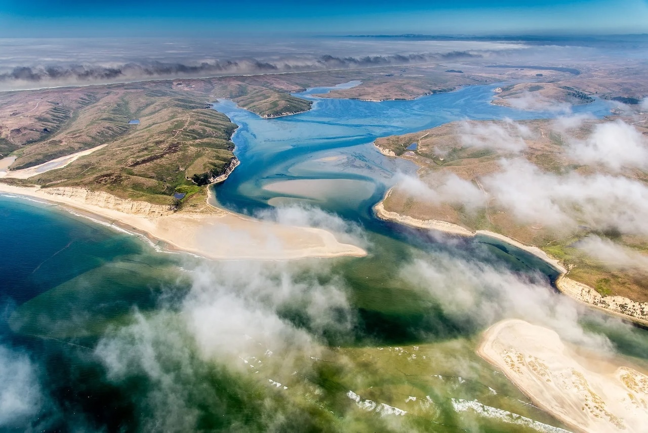 Coastal locations, such as Drakes Bay on the Point Reyes peninsula in Northern California, are increasingly vulnerable to sea level rise. Image credit: NOAA/NMFS/WCR/CCO
