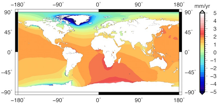 Sea Level World Map A Nasa First: Computer Model Links Glaciers, Global Sea Level – Nasa Sea  Level Change Portal